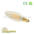 3.5W C35 tornillo de color oro E14 Tienda de trabajo luz LED filamento Bombilla